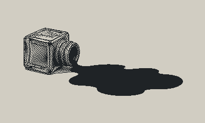 An overturned inkwell; the pool is the $INK burned at auction